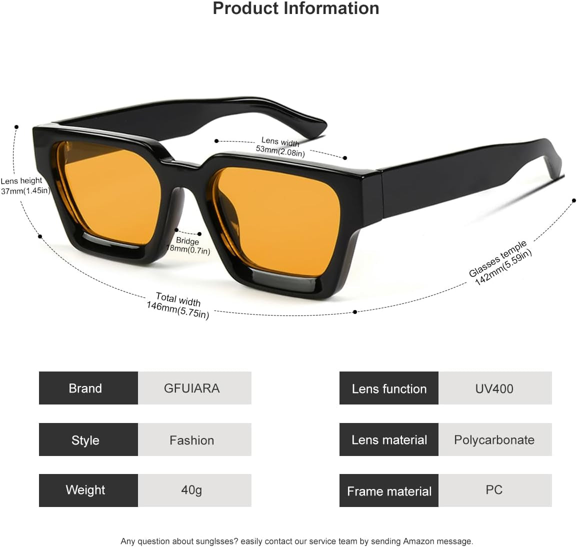 Trendy Square Sunglasses for Men Women Fashion Thick Rectangle Sun Glasses UV Protection Shades Designer Style