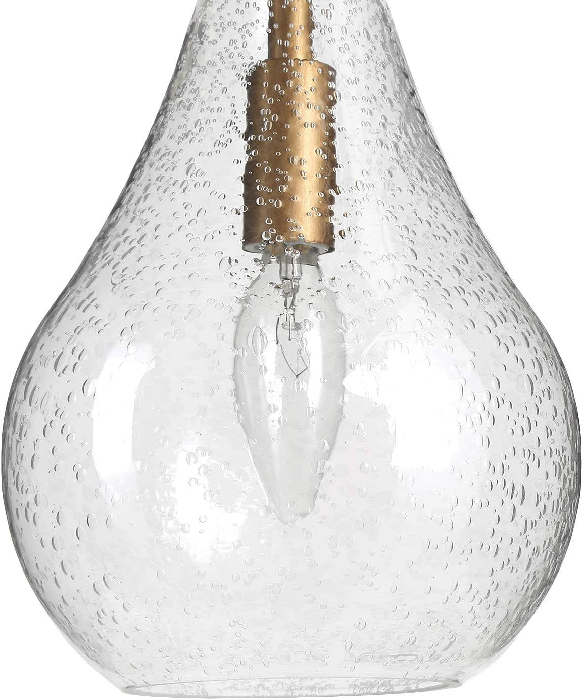 Gold Glass Pendant Lighting for Kitchen Island, Bedroom, Dining Room, Entryway, Sink, Breakfast Nook