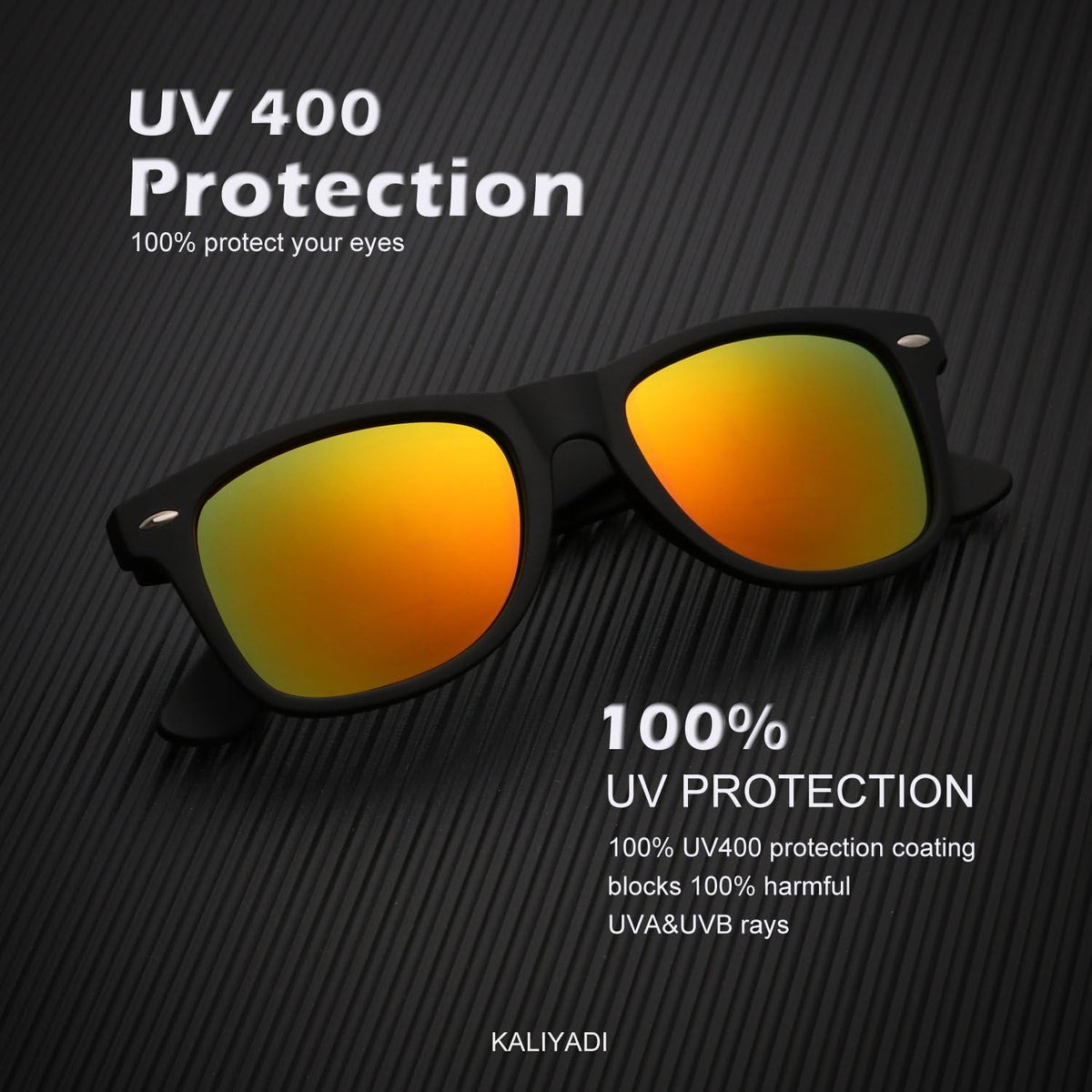 Polarized Sunglasses for Men and Women Matte Finish Sun Glasses Color Mirror Lens UV Blocking (3 Pack)