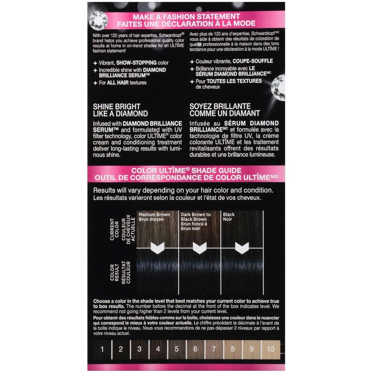 Color Ultime Hair Color, 1.4 Sapphire Black, 1 Application - Permanent Black Hair Dye for Vivid Color Intensity and Fade-Resistant Shine up to 10 Weeks