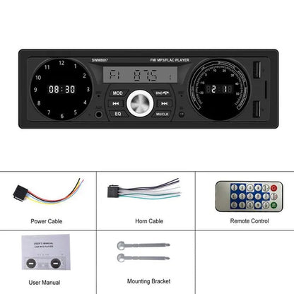 1DIN In-Dash Carradios Stereo Remote Control Digital Bluetooth Audio Music Stereo 12V Car Radio MP3 Player