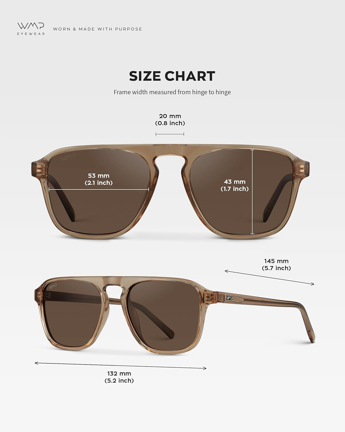 Polarized Modern Aviator One-Bridge Square Mens Sunglasses