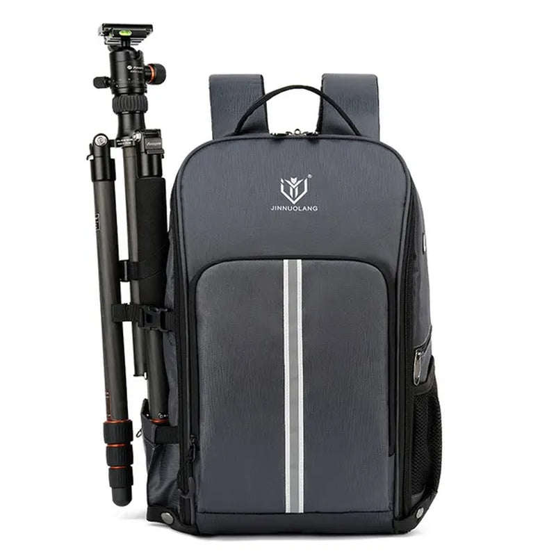 SLR Digital Camera Bag Drone Backpack Multifunctional outdoor waterproof camera bag Foldable carrying tripod suitable for Canon Nikon Fuji SONY/DJI Drones can carry a 17.3-inch laptop as well as come with USB port