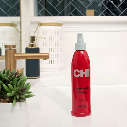 44 Iron Guard Thermal Protection Spray, Nourishing Formula Helps Resist Heat Damage to Hair & Tame Frizz, Clear, 8 Oz