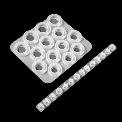 1 Set Valentine's Day Rings UV Crystal Epoxy Mold Dove Egg Diamond Ring Silicone Mould DIY Crafts Jewelry Pendants Earrings Necklace Casting Tools GZQ