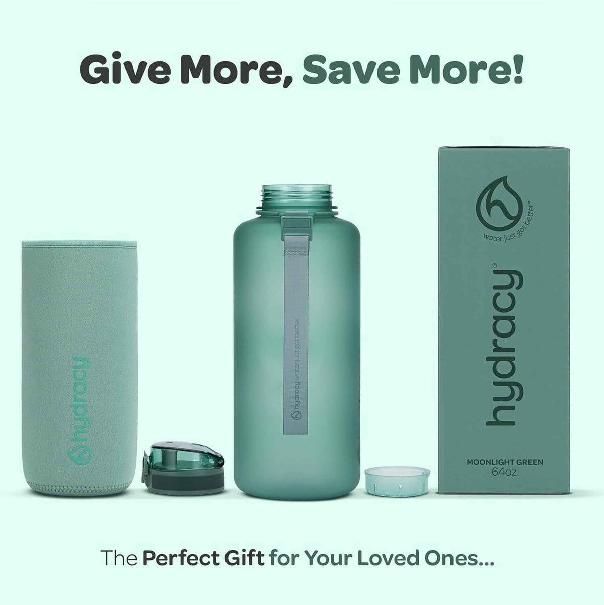 Water Bottle with Time Marker -Large BPA Free Water Bottle & No Sweat Sleeve -Leak Proof Gym Bottle with Fruit Infuser Strainer & Times to Drink -Ideal for Fitness Sports & Outdoors