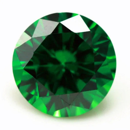 Unheated Natural Emerald Round Cut Gemstones Sri-Lanka VVS Gem