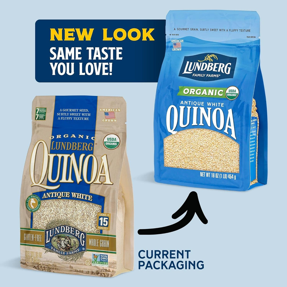 Family Farms - Organic Quinoa Antique White, 9 Essential Amino Acids, Excellent Source of Protein & Fiber, Non-Gmo, Gluten-Free, USDA Certified Organic, Vegan, Kosher (16 Oz)