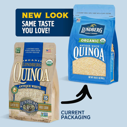 Family Farms - Organic Quinoa Antique White, 9 Essential Amino Acids, Excellent Source of Protein & Fiber, Non-Gmo, Gluten-Free, USDA Certified Organic, Vegan, Kosher (16 Oz)
