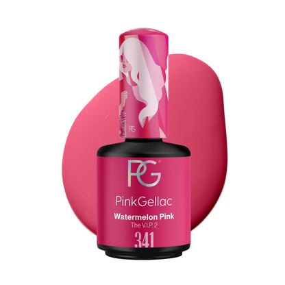 Neon Pink Gel Nail Polish 0.5 oz - Gel Nail Color Ruby Pink - Stunning Pink Nail Gel Polish with a Creamy Finish - Gel Color for Nail Art - UV Polish Made in the Netherlands