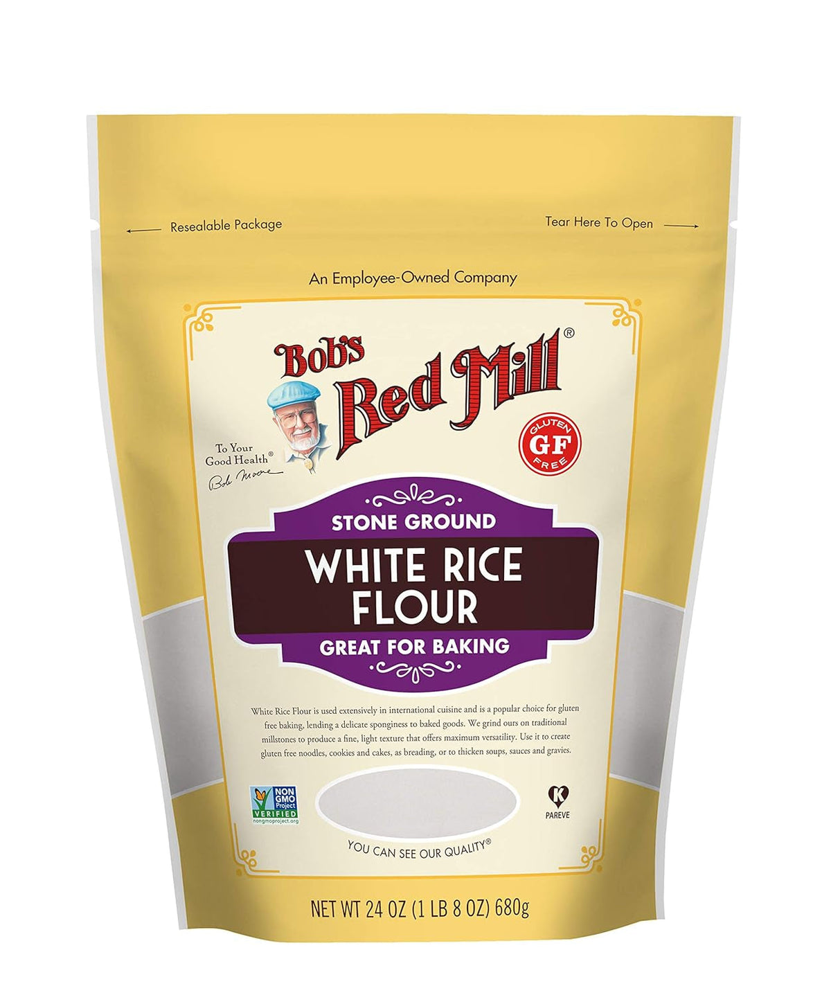 , Gluten Free Rice Flour, 1.5 Lb