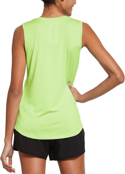 Workout Tank Tops for Women Sleeveless Running Loose Fit Yoga Tops Active Shirts Pickleball Sports Gym Exercise