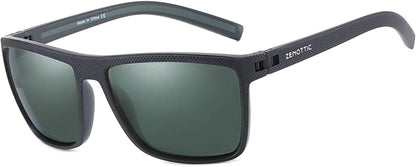Polarized Sunglasses for Men Lightweight TR90 Frame UV400 Protection Square Sun Glasses