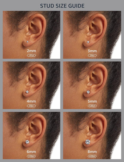 Sterling Silver White Sapphire Halo Oval Stud Earrings , (Previously Amazon Collection)