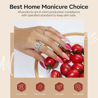 40 PCS Gel Nail Polish Set, 36 Colors Gel Polish All Seasons Collection with Base & Top Coat DIY Salon Home Easter Gifts for Women Girl