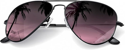Classic Aviator Sunglasses for Men Women Driving Sun glasses Polarized Lens UV Blocking