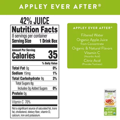 Honest Kids Organic Fruit Juice Drink Boxes Variety Pack 6 Fl. Oz., 40 Pk.