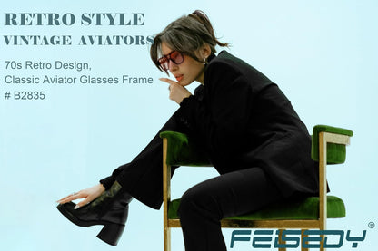 Retro Square Aviator Sunglasses Women Men 70s Vintage Trendy Plastic Frame Sun Glasses B2835