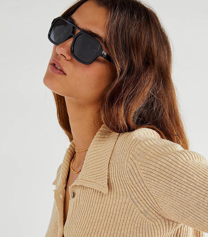 Retro Square Sunglasses for Women Men Trendy Rectangle Aviator Sun Glasses Vintage 70S Shades