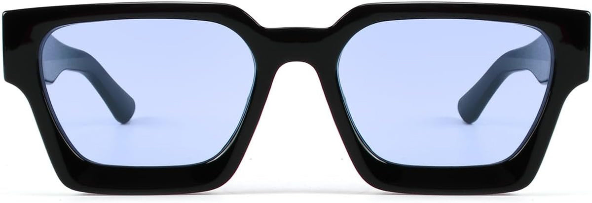 Trendy Square Sunglasses for Men Women Fashion Thick Rectangle Sun Glasses UV Protection Shades Designer Style