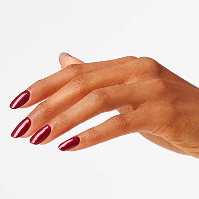 OPI Nail Lacquer, I'm Not Really a Waitress, Red Nail Polish, 0.5 fl oz