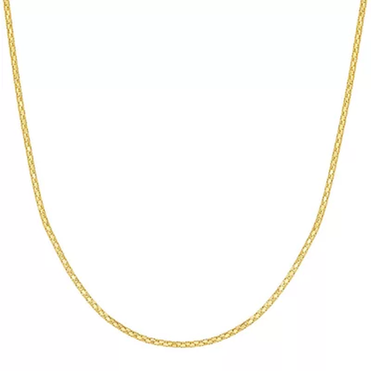 Adjustable Popcorn Chain Necklace, 1.1Mm in 14K Gold