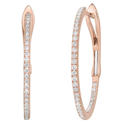 0.50 CT. TW. Diamond Earrings in 14K Gold
