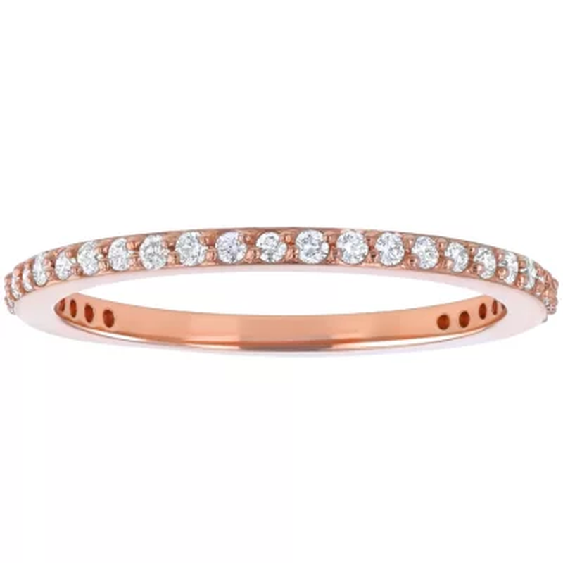 Stackable 0.25 CT. T.W. Diamond Band in 14K Gold (Assorted Colors)