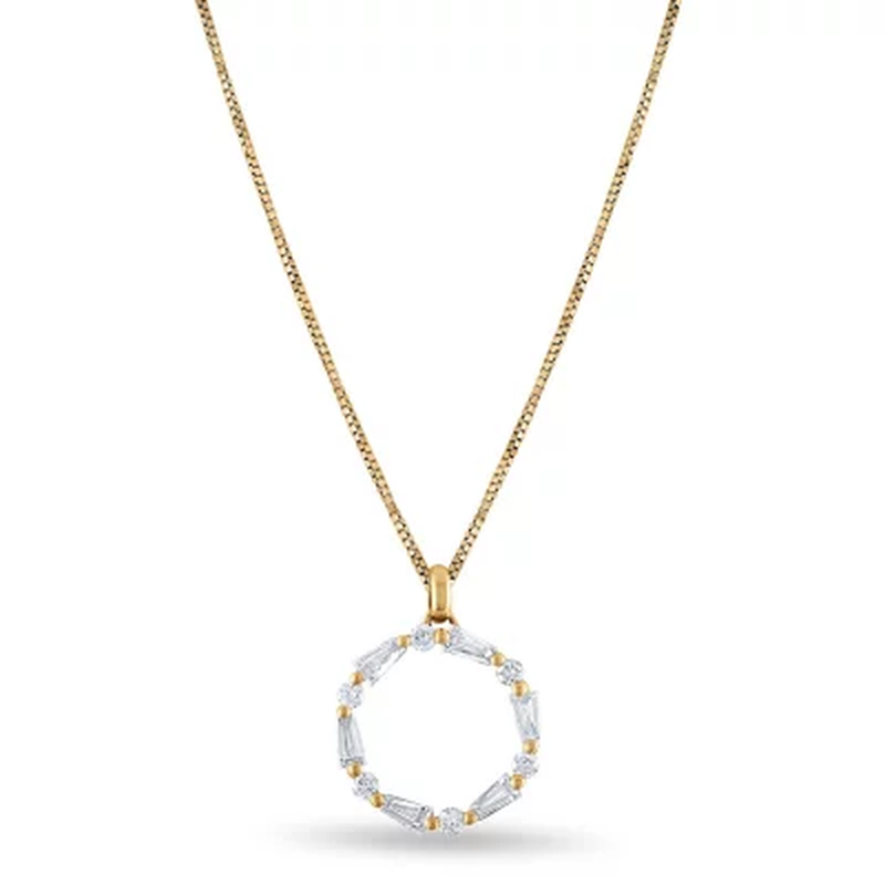 0.23 CT. T.W. Diamond Pendant in 14K Gold