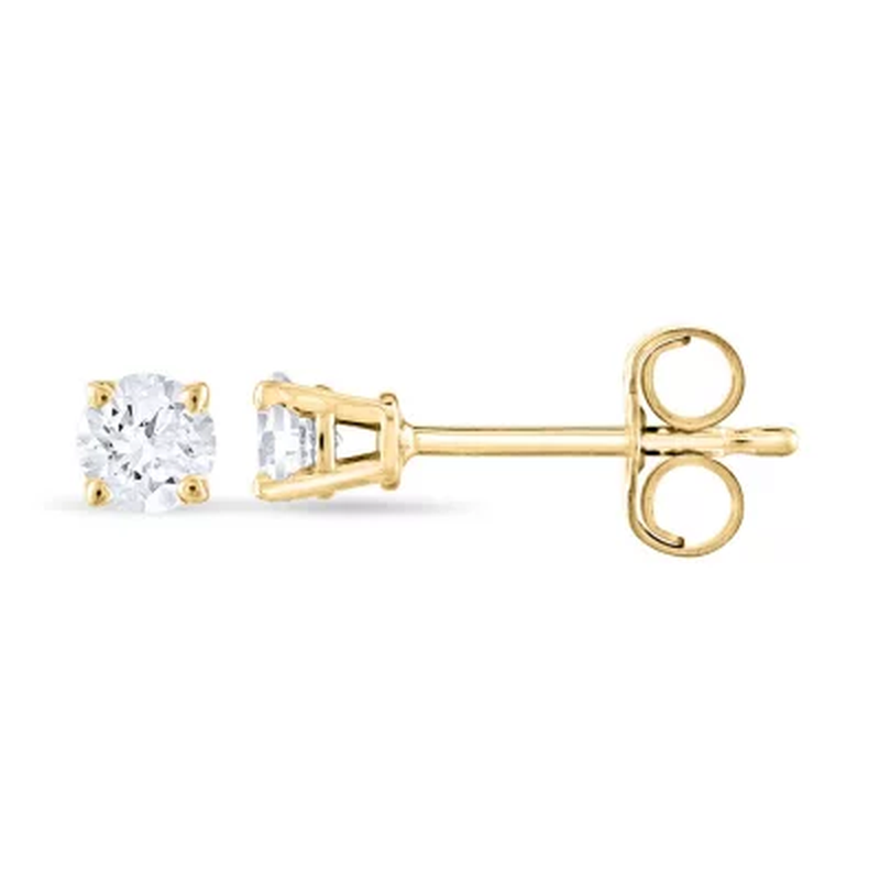 0.23 CT. T.W. round Diamond Stud Earrings in 14K Gold (H-I, SI2)