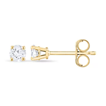 0.23 CT. T.W. round Diamond Stud Earrings in 14K Gold (H-I, SI2)