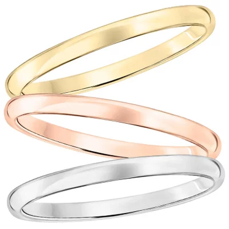 2Mm Comfort Fit Band in Gold