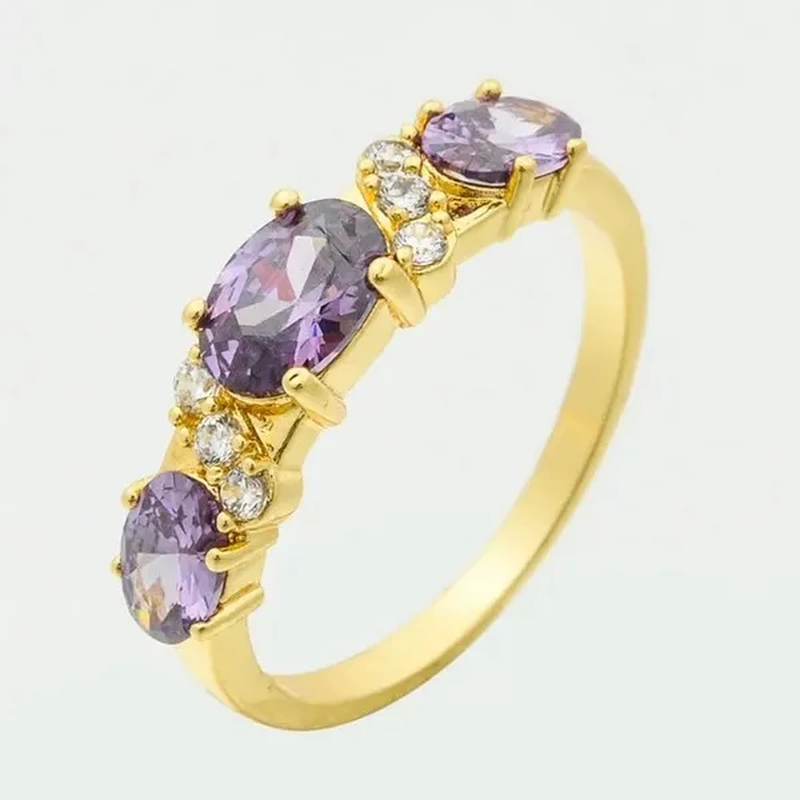 4-Color Natural 2.32CT Sapphire/Ruby/Alexandrite/Emerald Diamond 14K Yellow Gold