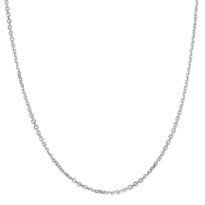 Adjustable Cable Link Chain Necklace, .90Mm in 14K Gold