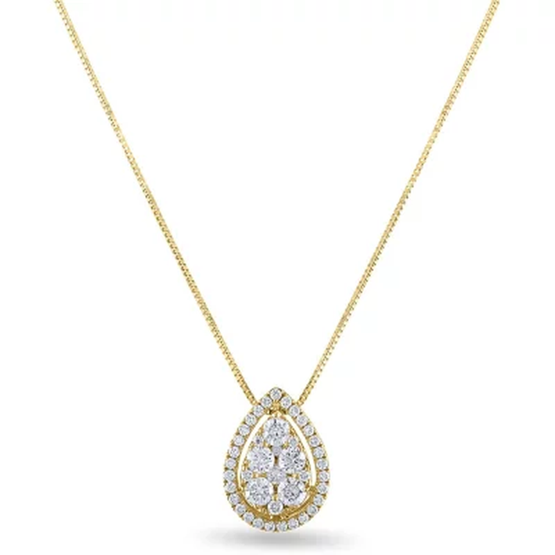 0.45 CT. T.W. Diamond Pendant in 14K Gold