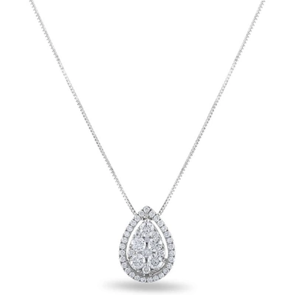 0.45 CT. T.W. Diamond Pendant in 14K Gold