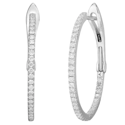0.50 CT. TW. Diamond Earrings in 14K Gold
