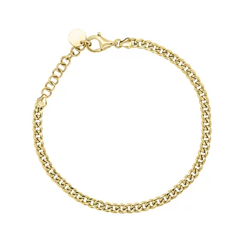 14K Yellow Gold Curb Bracelet