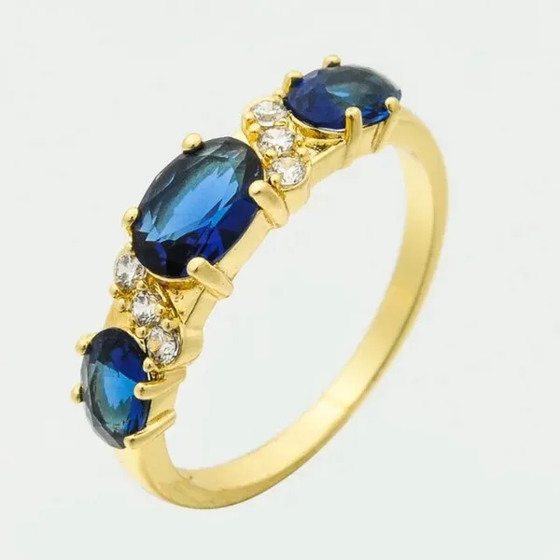 4-Color Natural 2.32CT Sapphire/Ruby/Alexandrite/Emerald Diamond 14K Yellow Gold