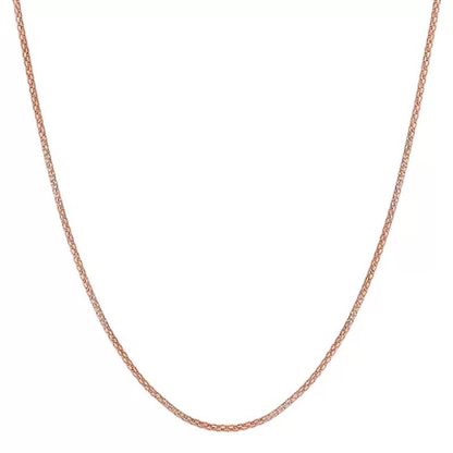 Adjustable Popcorn Chain Necklace, 1.1Mm in 14K Gold