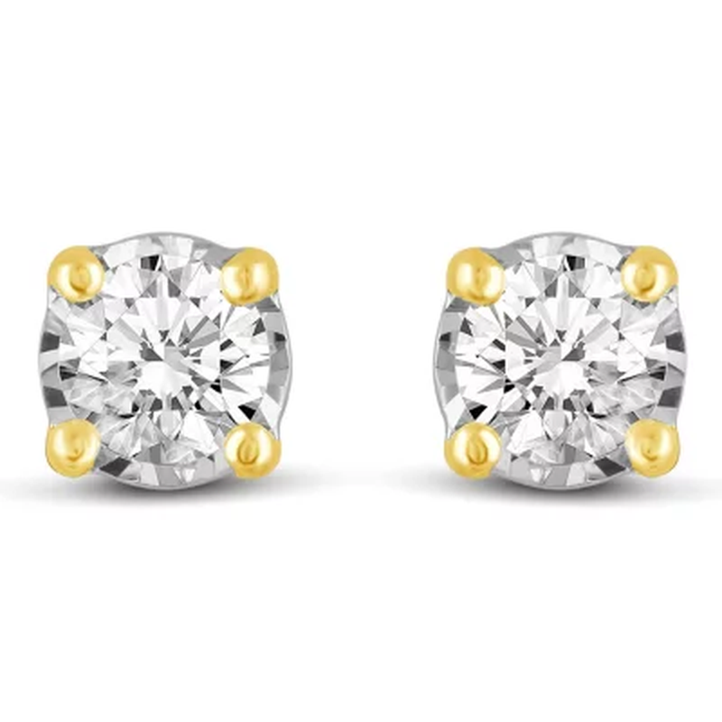 0.30 CT. T.W. round Shape Diamond Earrings in 14K Gold