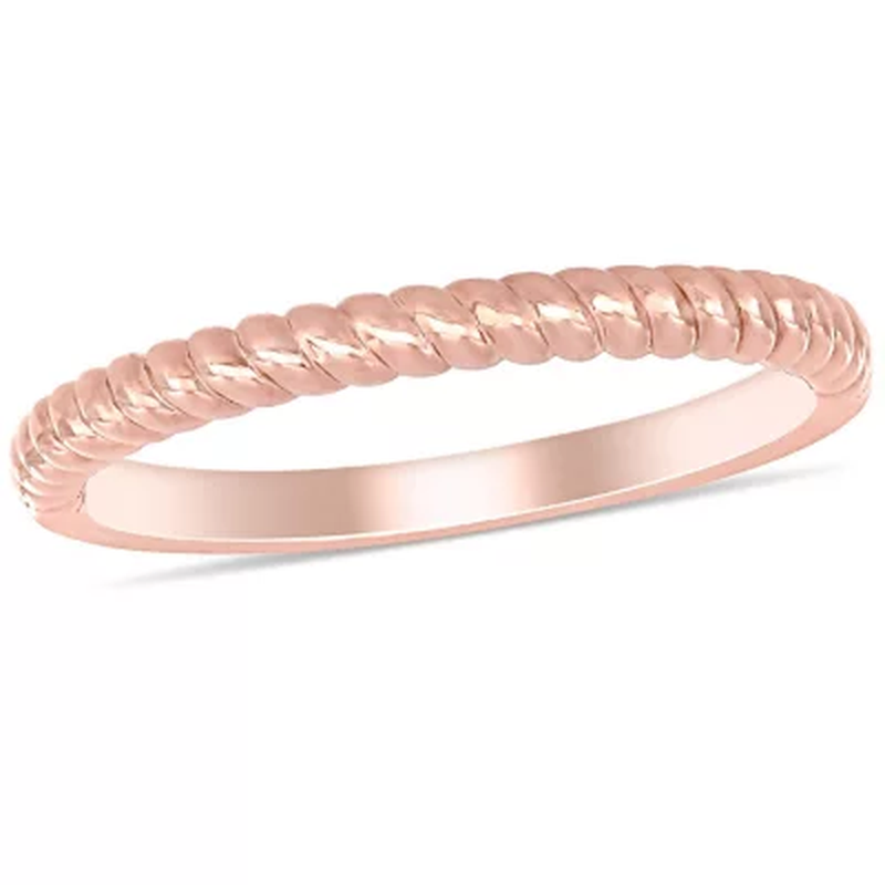 Twisted Wedding Band in 14K Gold