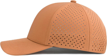Men Quick Dry Baseball Cap Laser Cut Mesh Ball Curved Brim Snapback Hat