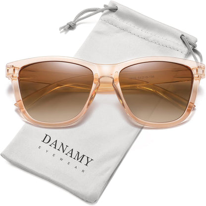 Sunglasses Womens Polarized Sunglasses for Women Trendy Designer Mirrored Sunglasses UV400 Protection Sun Glasses