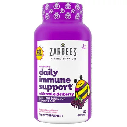 Zarbee'S Naturals Children'S Elderberry Immune Support Gummies, 80 Ct.