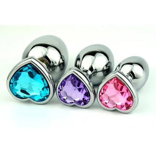 1/3PCS Creative Silver Heart Shape Diamond Training Tools Sticks