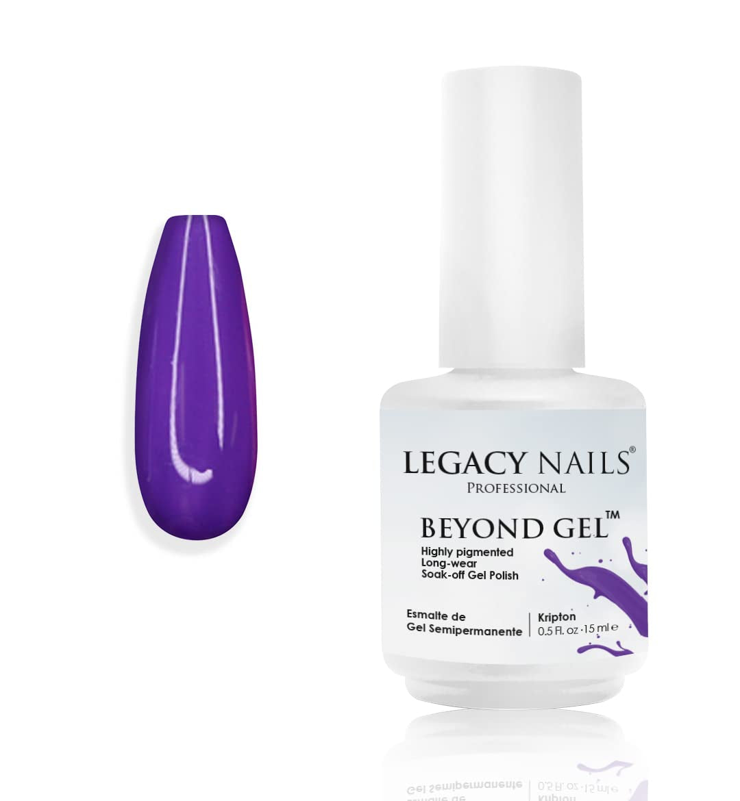 Professional Beyond Gel Soak-Off Nail Gel Polish Full Coverage Highly Pigmented Gel Nail Polish (BEYOND GEL - BEIGE 1/2 OZ)