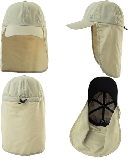 L/XL/XXL UV50+ Waterproof Neck Flap Baseball Sun Cap