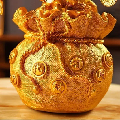 Resin Citrine Feng Shui Money Tree Lucky Tree Home Decoration Ornaments Festival Holiday Gifts Bring Wealth