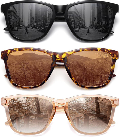Polarized Sunglasses for Women Men Trendy Classic Retro Designer Style Fashion UV400 Protection